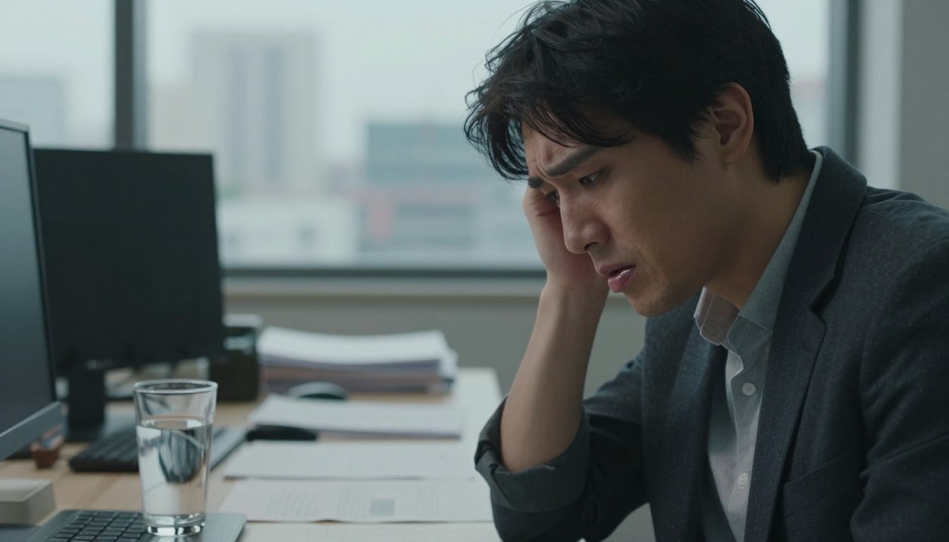 Gorzki smak w ustach stres