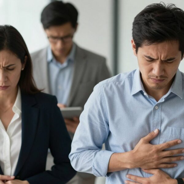 Stres a przelewanie w brzuchu