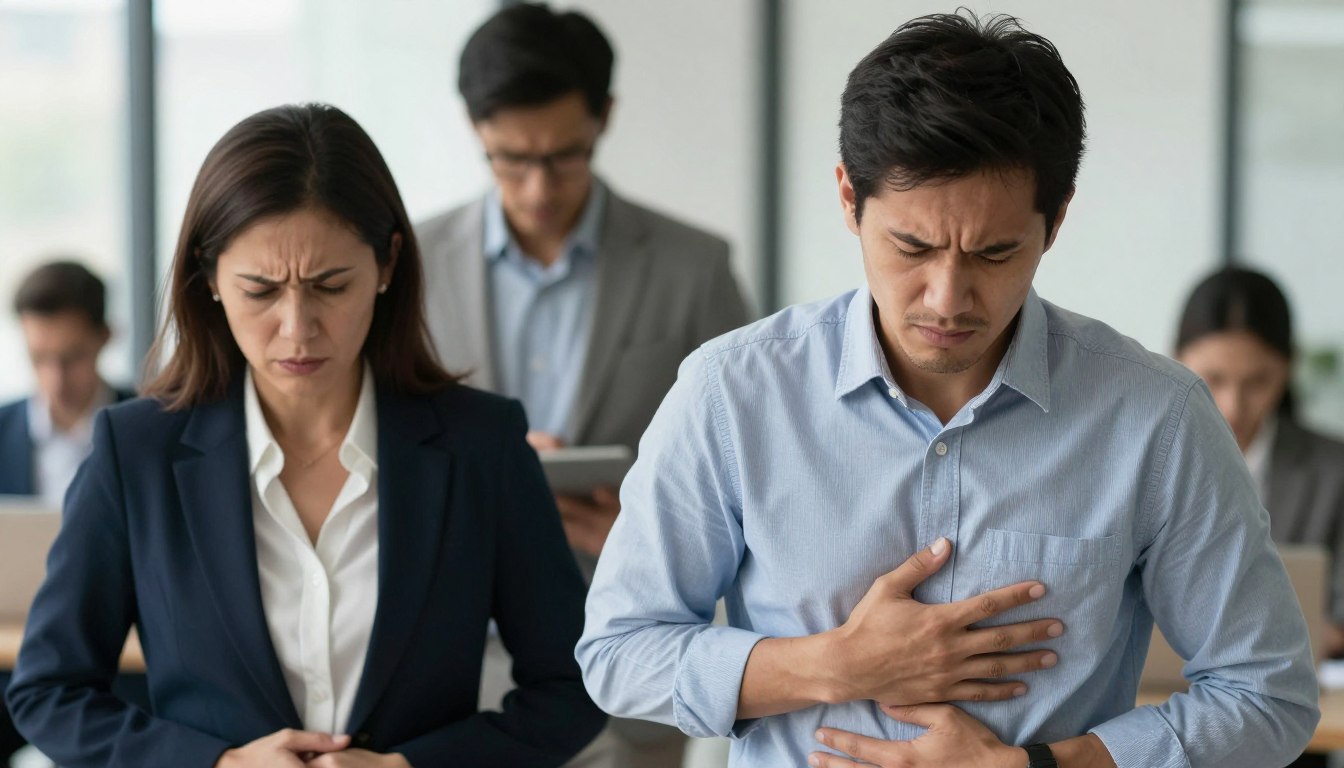 Stres a przelewanie w brzuchu